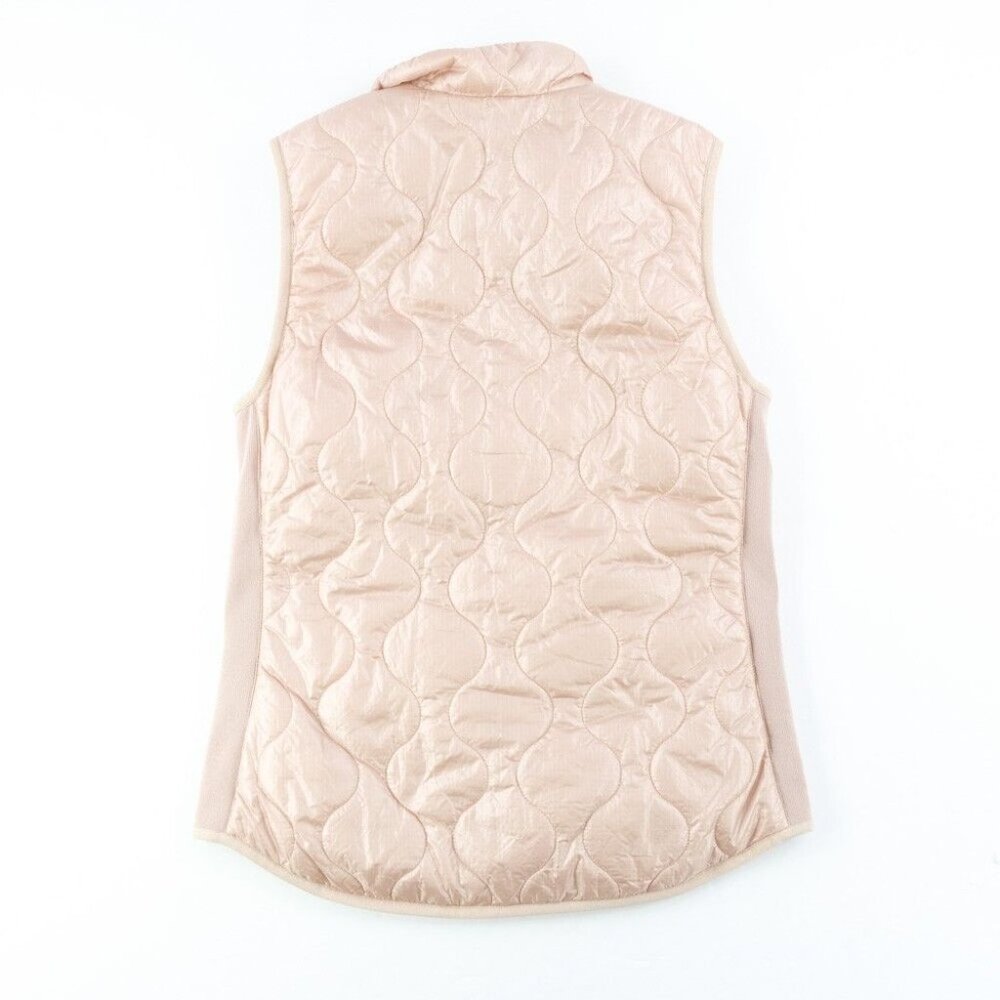 J. Crew Vest Women's XXS Quilted Double Full Zip #B8448 Light Pink Outdoor Vest - Picture 3 of 7
